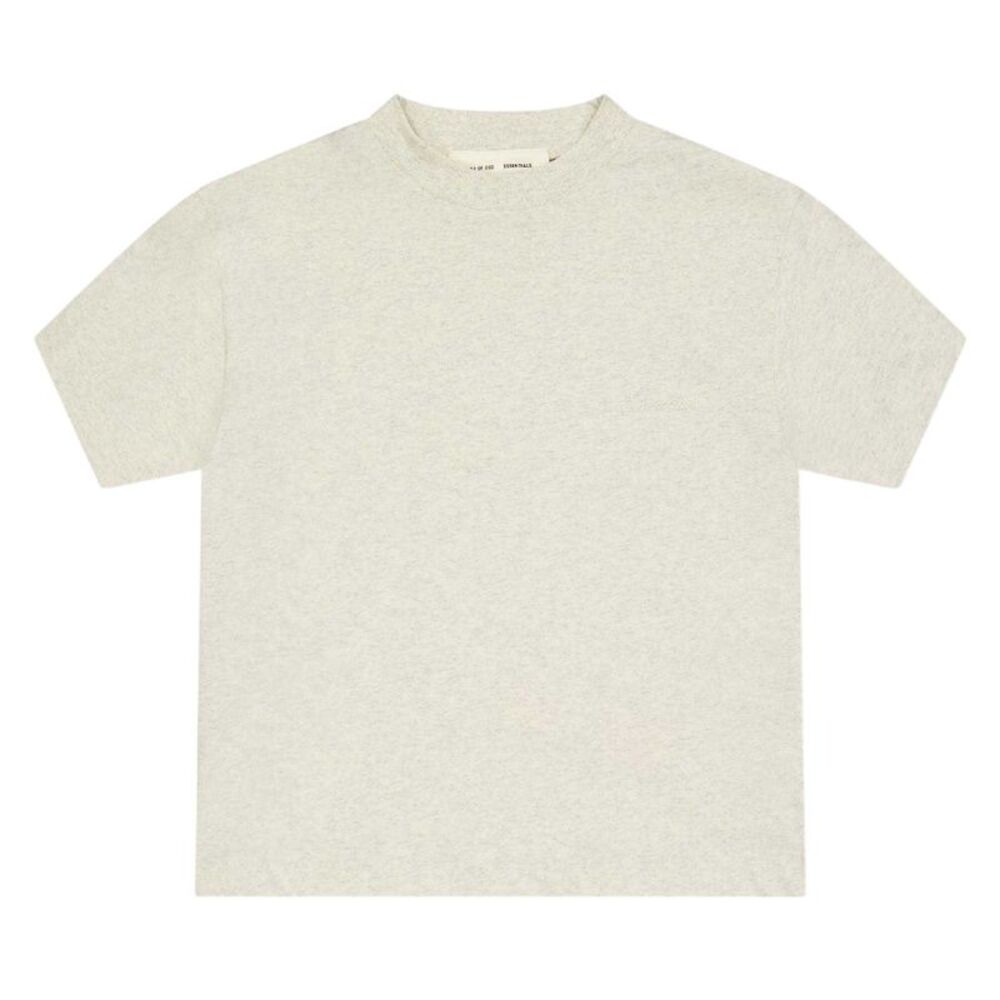 Fear Of God Essentials Childrens/Kids Plain Cotton T-Shirt / Oatmeal Heather